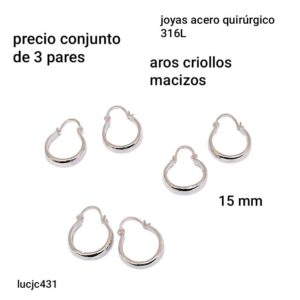 Lucjc431.precio conjunto de 3 pares