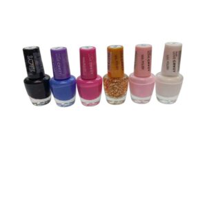 6 unidades de esmalte para uñas love tejar 6ml ( surtidos de colores)
