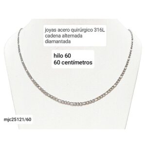 Cadena LucJC 25121. Alternada x  60cm.