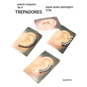 Aros trepadores LucM 4621A. Conjunto de 4 unidades.