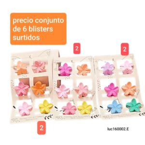 Broches 160002. Conjunto de 6 blisters