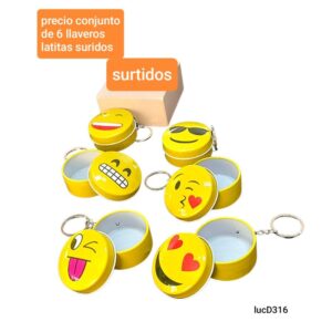 Llaveros LucD 316. Conjunto de 6 unidades.