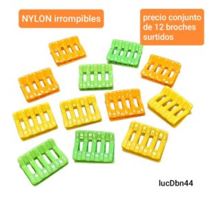Broches LucD BN44. Conjunto de 12 unidades.