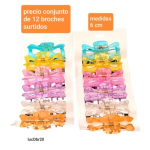 Broches LucD BR 20. Conjunto de 12 unidades.