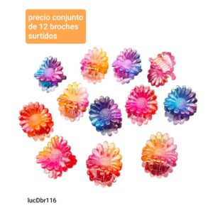 Broches LucD BR116. Conjunto de 12 unidades.