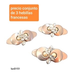 Hebillas LucD 151. Conjunto de 3 unidades.