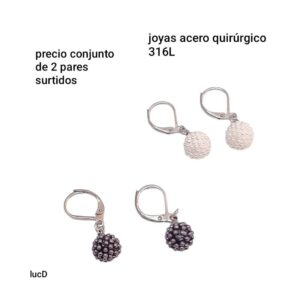 Aros LucD. Conjunto de 2 pares.