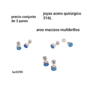 Aros LucD 290. Conjunto de 3 pares.