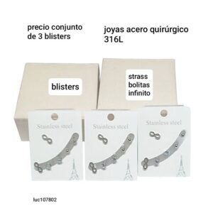 Luc107802.precio conjunto de 3 blisters