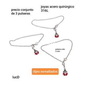 LucD.precio conjunto de 3 pulseras