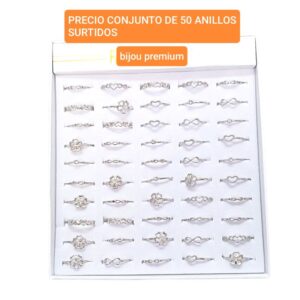 Luckas.precio conjunto de 50 anillos surtidos