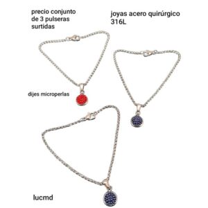 Lucmd.precio conjunto de 3 pulseras surtidas