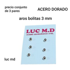 lucD.precio conjunto de 3 pares 3mm