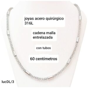 Cadena LucD L/3. Con tubitos x 60cm.