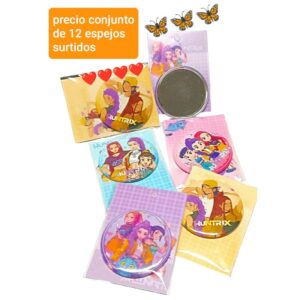 Espejos en blister. Conjunto de 12 unidades.