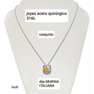 Conjunto LucD. Cadena con dije murina.