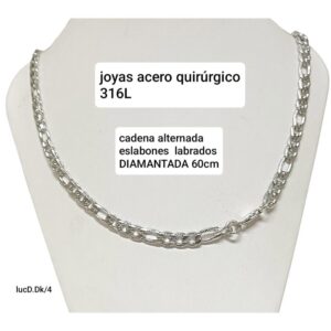 Cadena LucD K/4. Alternada x 60cm.