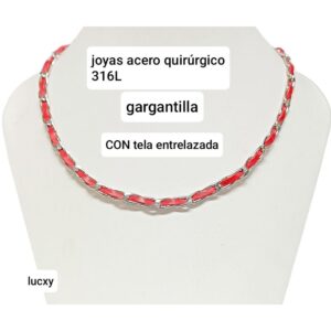 Cadena con tela entrelazada.