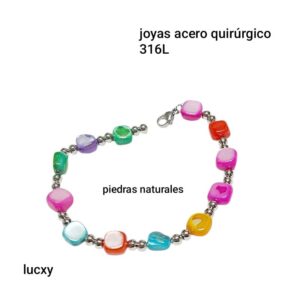 Pulsera LucXY. Con piedras multicolor.