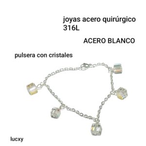 Pulsera LucKY con cristales.
