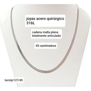 Cadena MJC 25127. Malla plana x 45cm.
