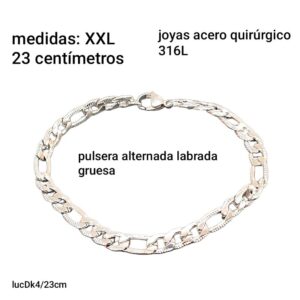 Pulsera LucD K4. Alternada x 23cm.