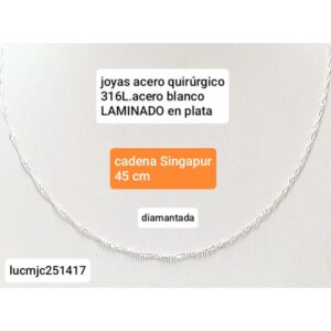 Cadena LucMJC 251417. Singapur x 45cm.