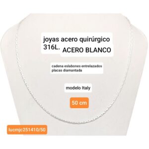 Cadena LucMJC 251410. Modelo Italy x 50cm.