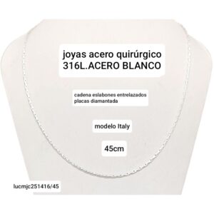 Cadena LucMJC 251416. Modelo Italy x 45cm.