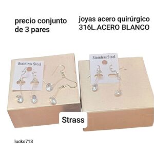 Aros Kas 713. Conjunto de 3 pares