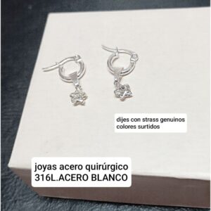 Aros con dijes colores surtidos