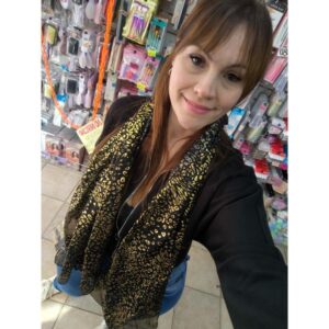 chalina gigante con brillo