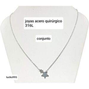 Conjunto LucKas 995. Cadena con dije estrellas.