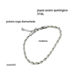 Pulsera LucKas 533. Soga mediana.