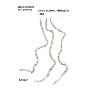 Pulsera LucKas 627. Conjunto de 3 unidades.