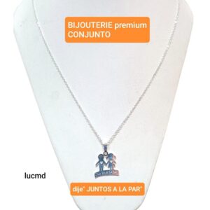 Conjunto LucMD: cadena con dije pareja.