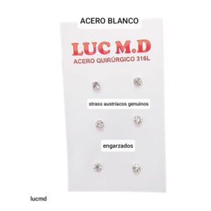 Aros LucMD. Trío strass.