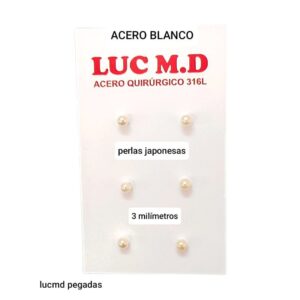Aros LucMD. Perlas 3mm.