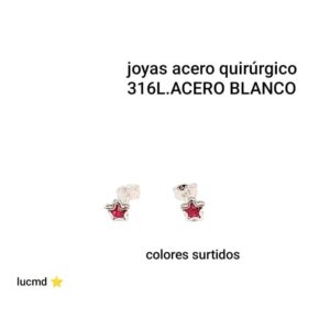 Aros LucMD estrellas. Colores surtidos.