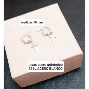 Aros LucMD. Argollitas con cruces.