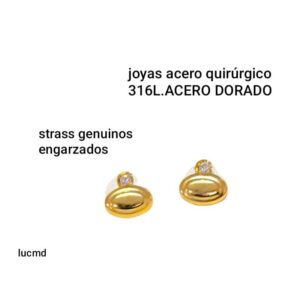 Aros LucMD. Con strass engarzados.
