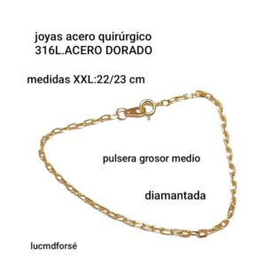 Pulsera LucMD. Cadena forcé 22/23cm.