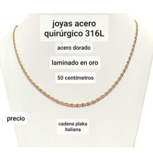 Cadena LucMD. Plaka italiana x 50cm.
