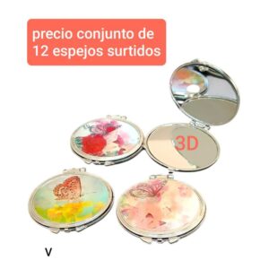 Espejitos para cartera. Conjunto de 12 unidades.
