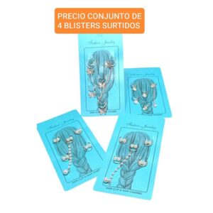 Accesorios para trenzas. Conjunto de 4 blisters.