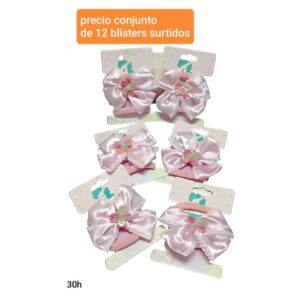 Colitas con apliques 30H. Conjunto de 12 blisters surtidos.