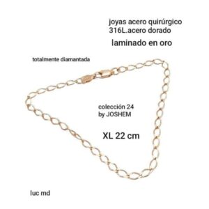 Pulsera LucMD 1010. Eslabón alargado x 22cm.