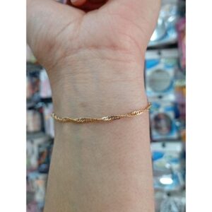 Lucmd.pulsera acero dorado