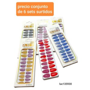 Uñas postizas LucMD 135930. Conjunto de 6 cajas.