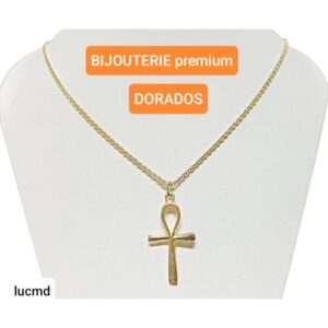 Conjunto LucMD. Cadena con dije cruz.